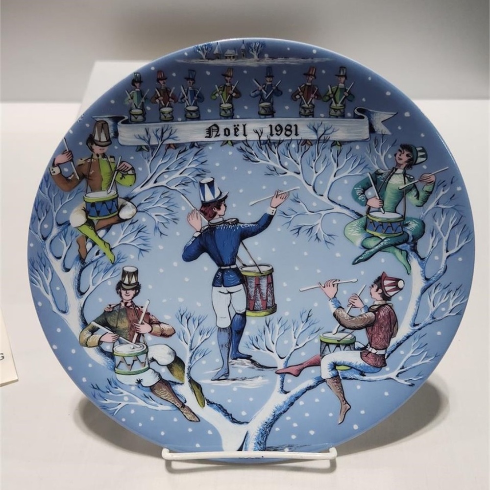 Vintage Haviland Christmas Plate 1981